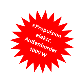 ePropulsion elektr. Außenborder 1000 W
